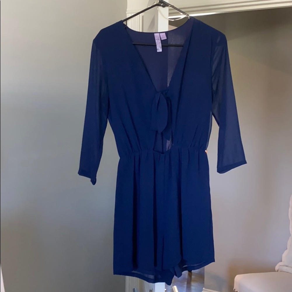 Navy romper